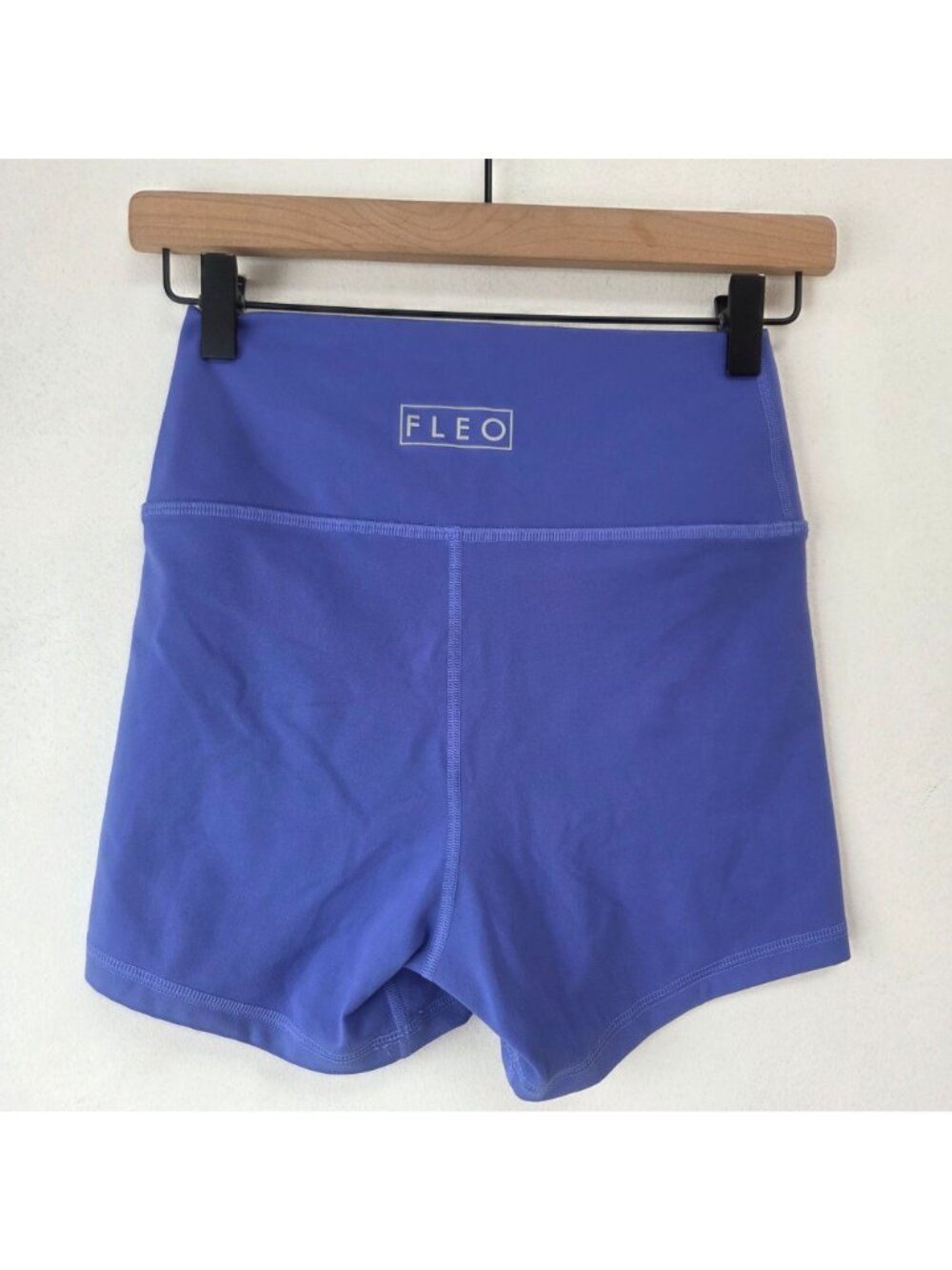 BUNDLE (2) FLEO High Rise Biker Shorts Running Blue Green Women's S - Picture 3 of 7